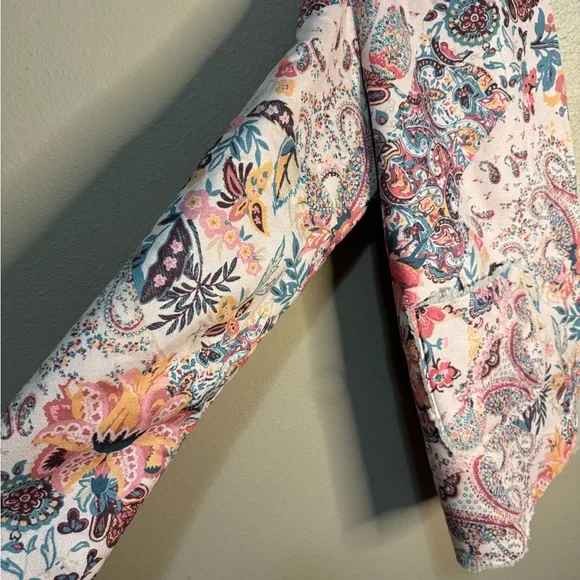 2X Floral Sherpa-Lined Women's Jacket - Picture 5 of 6